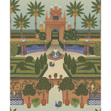 Cole & Son Alcazar Gardens Terracotta/Spring Gr/Multi Wallpaper