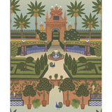 Cole & Son ALCAZAR GARDENS TERRACOTTA/SPRING GR/MULTI Wallpaper
