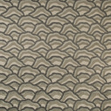 Brunschwig & Fils LES RIZIERES EMB SILVER/CHARCOAL Fabric