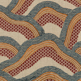 Brunschwig & Fils LES RIZIERES EMB RUST/GREY Fabric