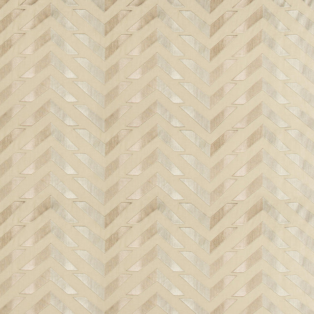 Brunschwig & Fils LES VAGUES EMB SILVER/GREY Fabric