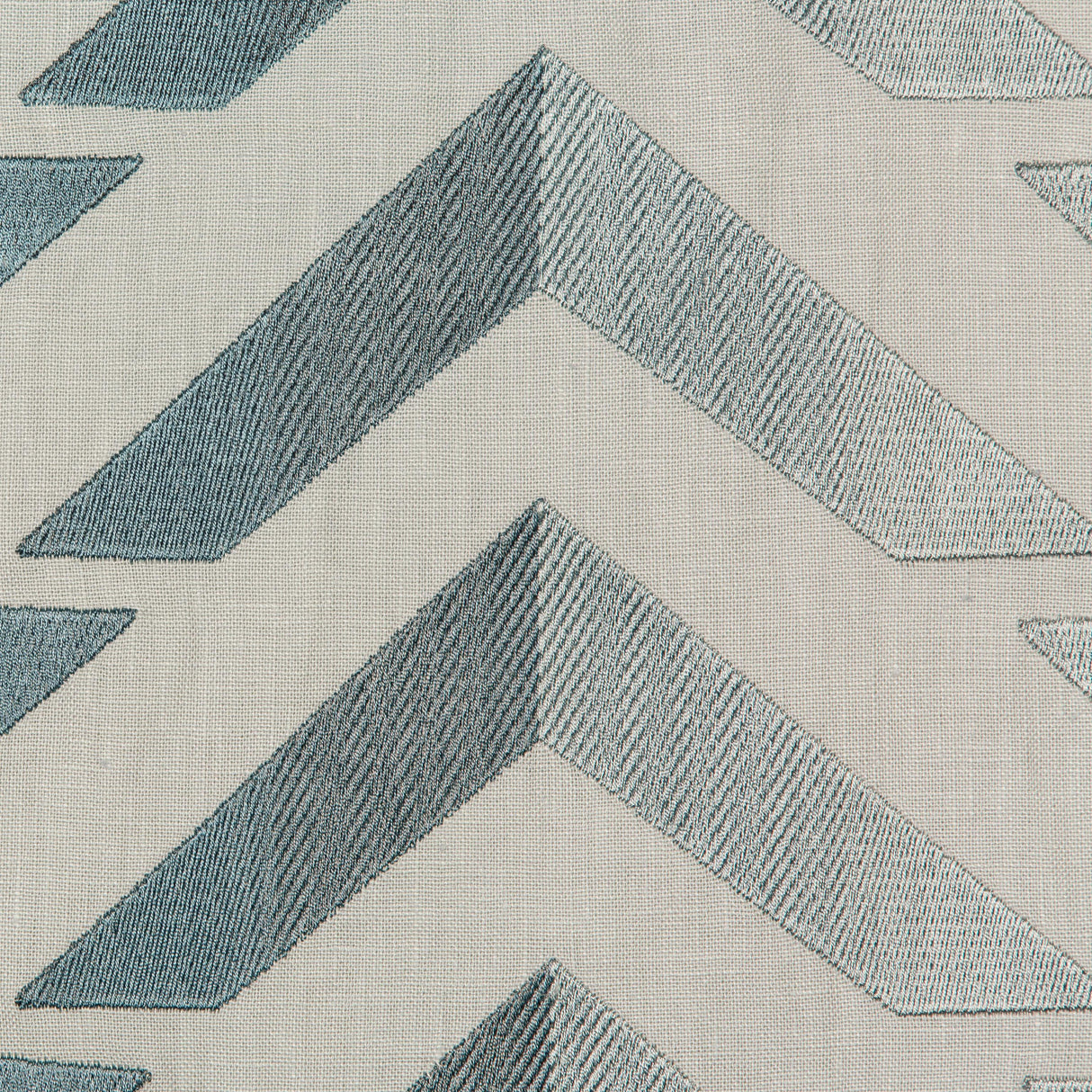 Brunschwig & Fils LES VAGUES EMB BLUE/SLATE Fabric