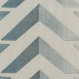 Brunschwig & Fils LES VAGUES EMB BLUE/SLATE Fabric