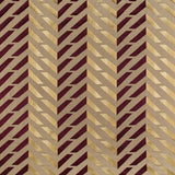Brunschwig & Fils LES VAGUES EMB PLUM/GOLD Fabric