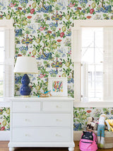 Scalamandre Shantung Garden | Removable Bloom Wallpaper