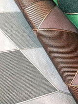 Scalamandre Cadence Silver Wallpaper