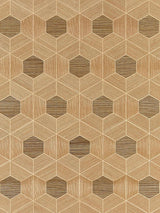 Scalamandre Hive | Sisal Burnished Wallpaper
