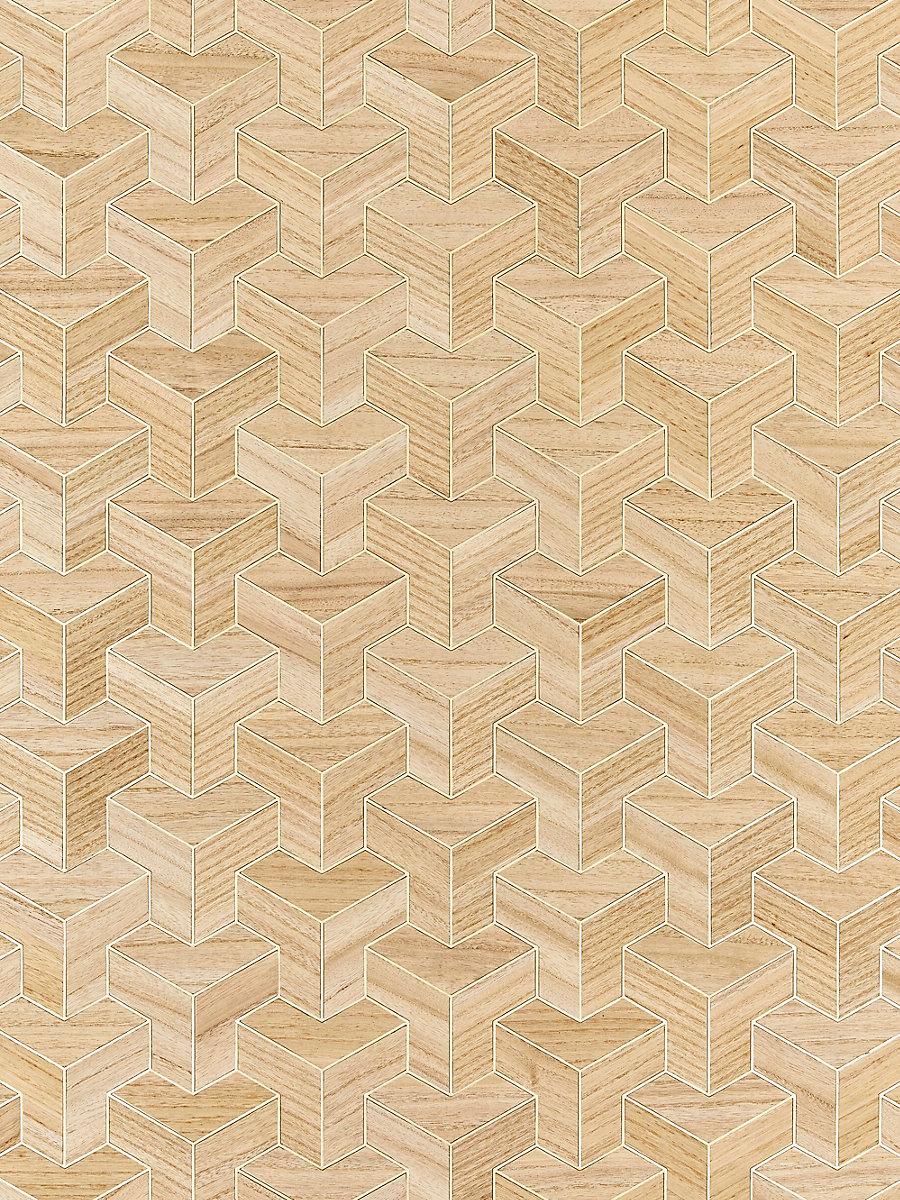 Scalamandre Forte | Wood Antique Wallpaper