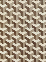 Scalamandre Forte | Sisal Coffee & Cream Wallpaper