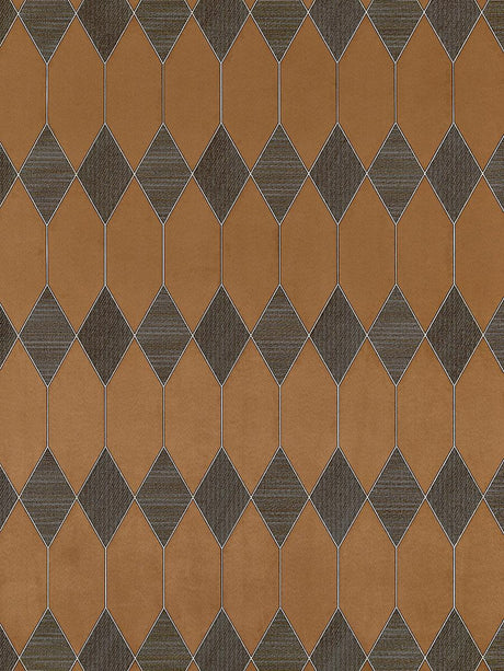 Scalamandre Cadence Bronze Wallpaper