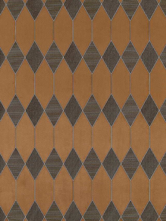 Scalamandre Cadence Bronze Wallpaper