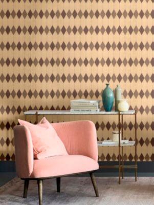 Scalamandre Cadence Bronze Wallpaper