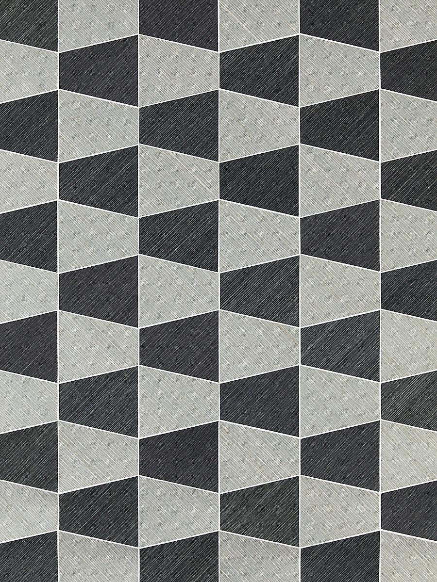 Scalamandre Staccato | Abaca & Sisal Nickel & Onyx Wallpaper