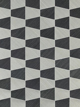 Scalamandre Staccato | Abaca & Sisal Nickel & Onyx Wallpaper