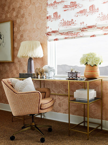 Scalamandre Hive | Slub Honey Wallpaper