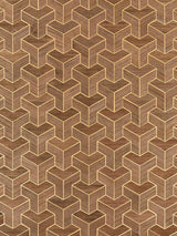 Scalamandre Forte | Wood Cherrywood Wallpaper