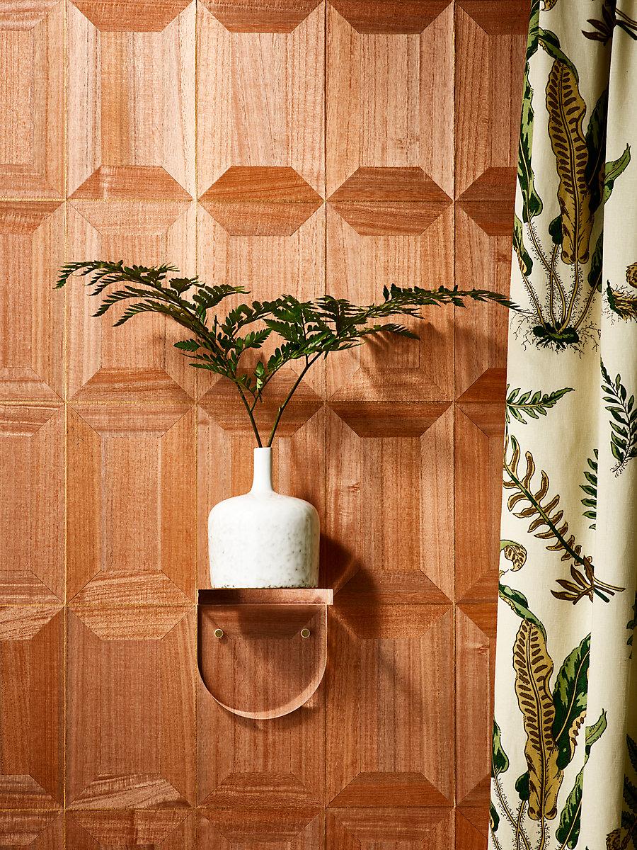 Scalamandre Libro | Wood Red Hen Wallpaper