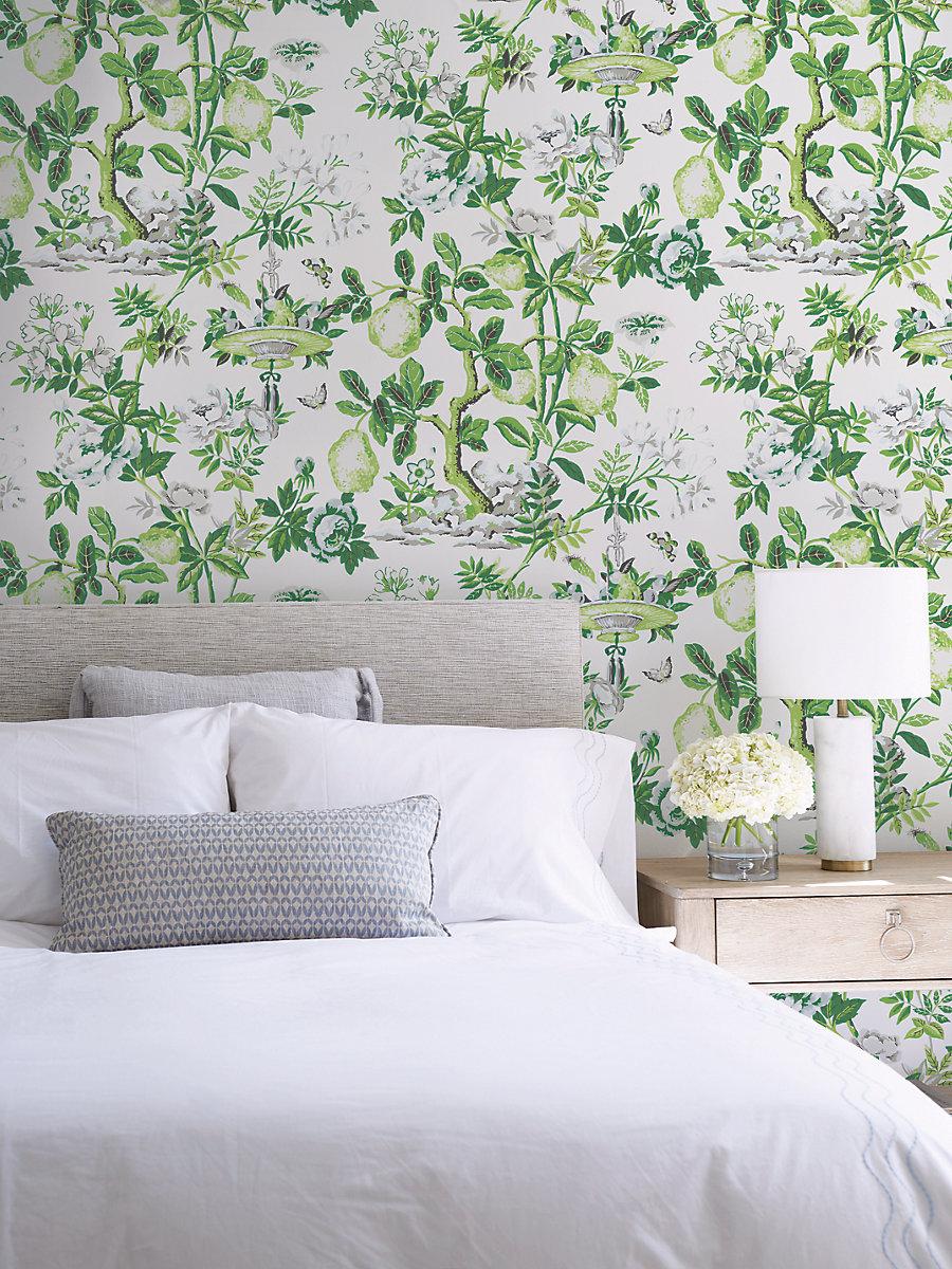 Scalamandre Shantung Garden | Removable Verdance Wallpaper