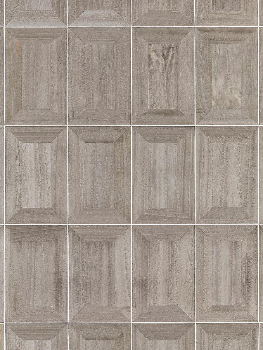 Scalamandre Libro | Wood Greystone Wallpaper