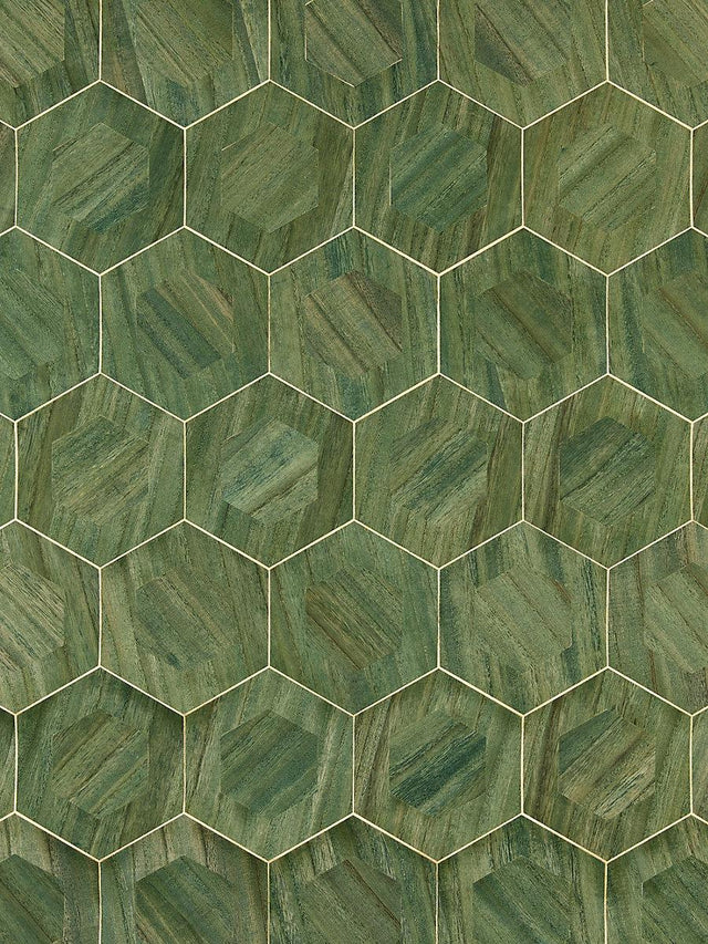 Scalamandre Hexad Verdant Wallpaper