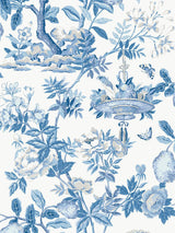 Scalamandre Shantung Garden | Removable Delft Wallpaper