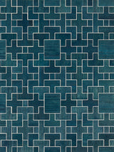 Scalamandre Allegro | Wood Deep Sea Wallpaper