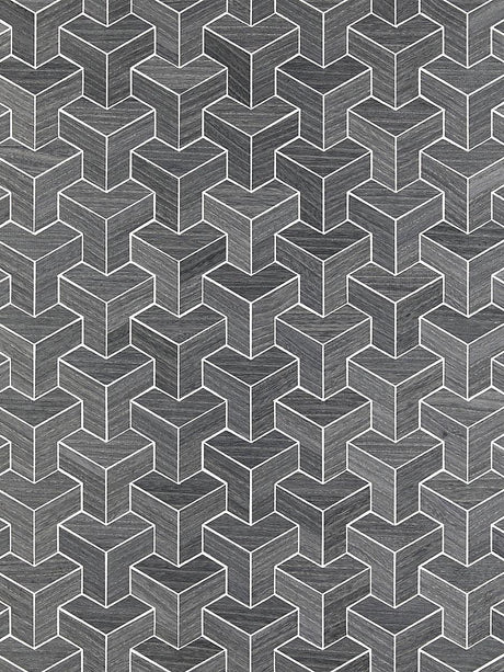 Scalamandre Forte | Wood Steel Wallpaper