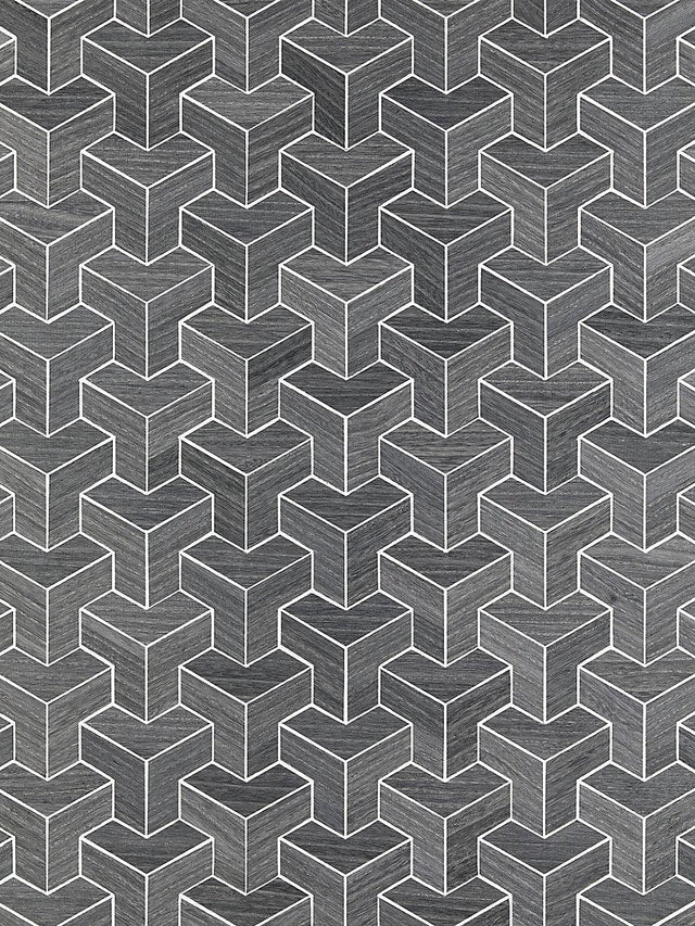 Scalamandre Forte | Wood Steel Wallpaper