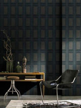Scalamandre Libro - Woven Wrought Iron Wallpaper