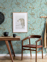 Scalamandre Chinoise Exotique | Removable Robin'S Egg Wallpaper
