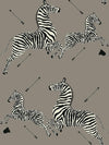 Scalamandre Zebras - Removable Grey Wallpaper