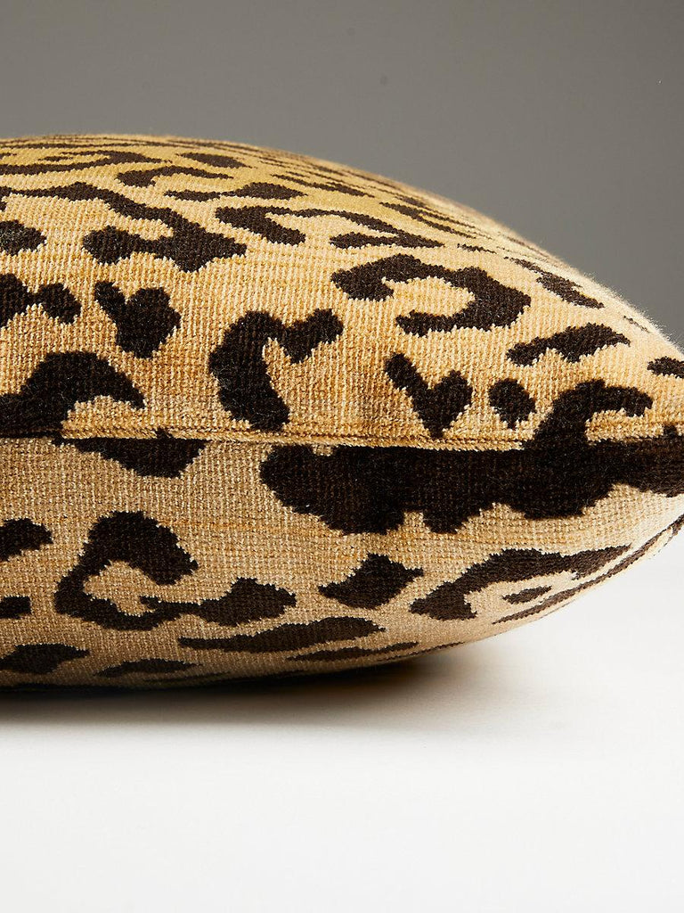 Scalamandre Leopardo Lumbar - Ivory, Gold & Black Pillow