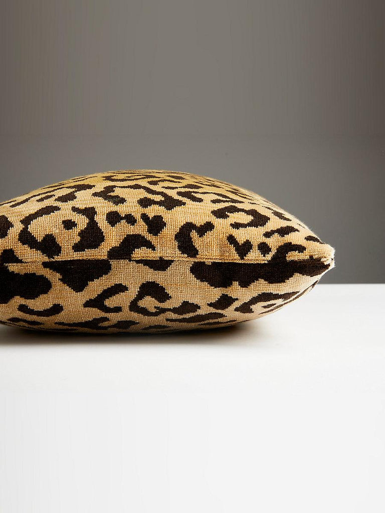 Scalamandre Leopardo Lumbar - Ivory, Gold & Black Pillow