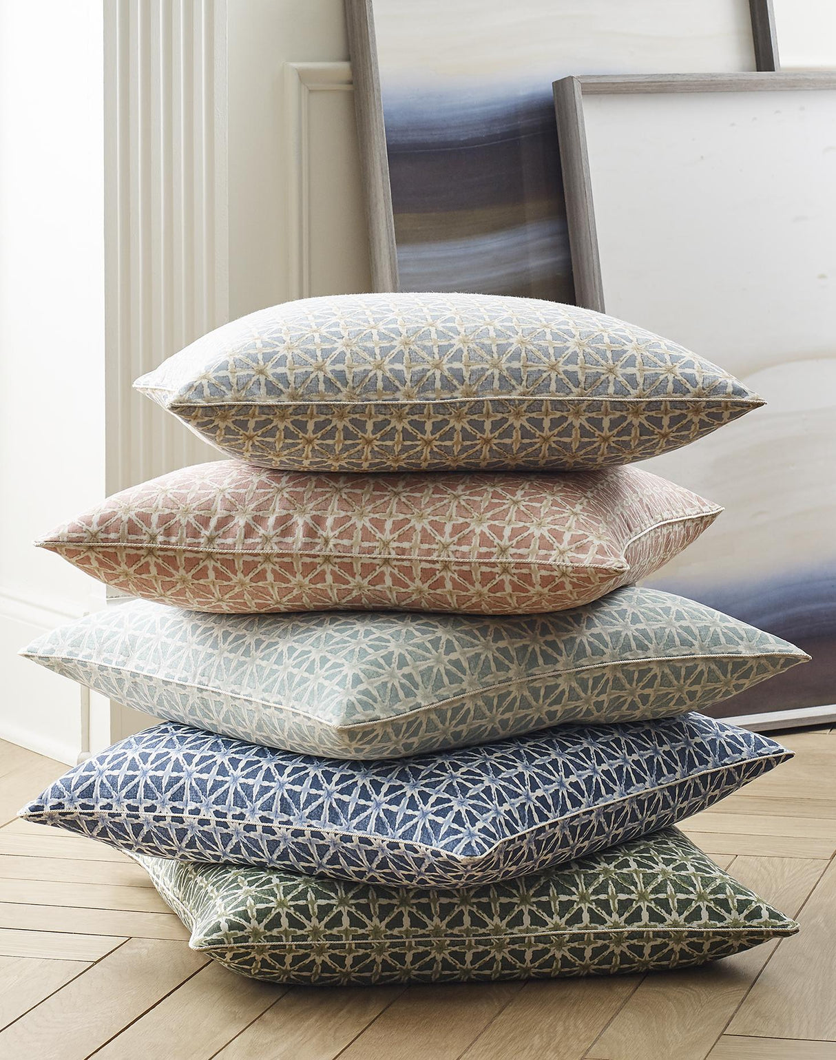 Lee Jofa SYLVAN PRINT AQUA Fabric