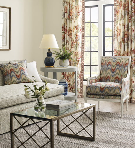 Lee Jofa JASPER PRINT BRICK/POOL Fabric