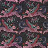 Clarke & Clarke LYNX VELVET NAVY Fabric