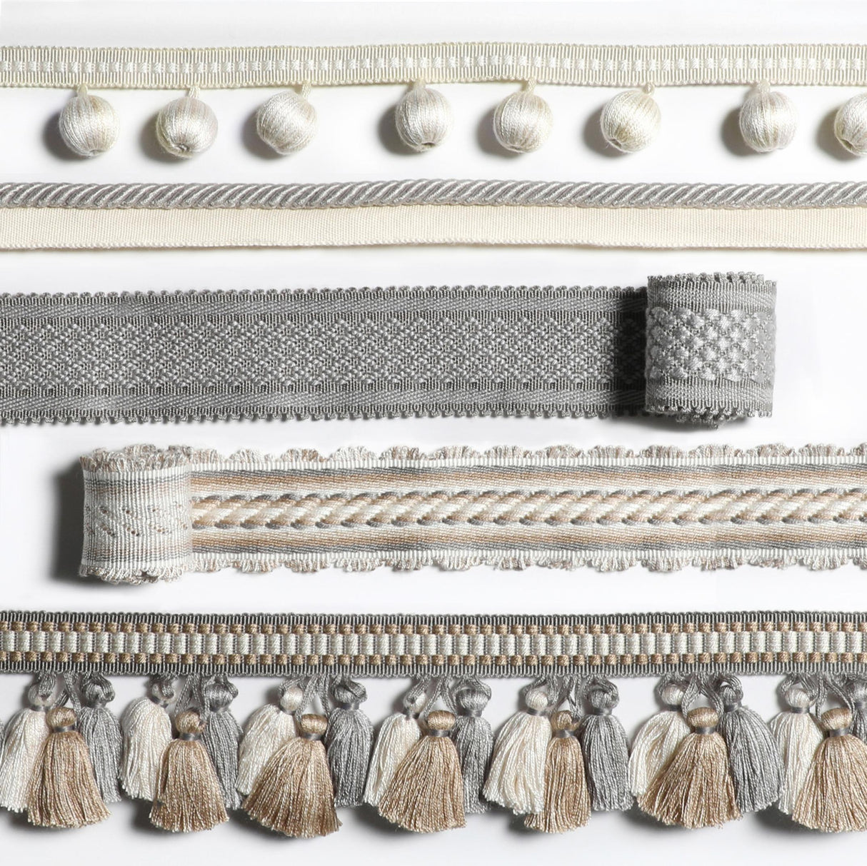 Brunschwig & Fils ANDRE TASSEL FRINGE GREY Trim