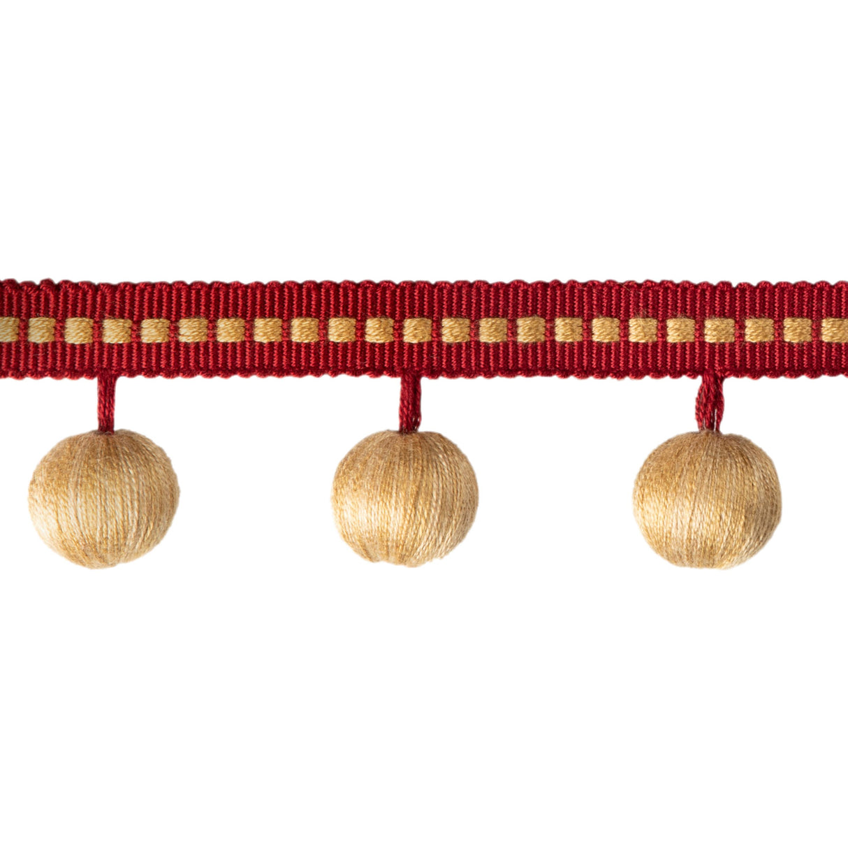 Brunschwig & Fils CLAUDE BALL FRINGE RUBY Trim