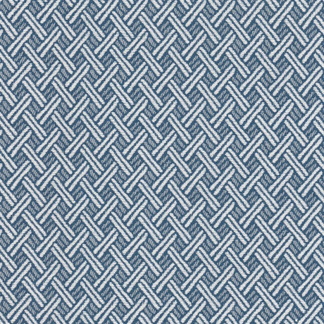 Stout ANNOUNCE BLUE/WHITE Fabric