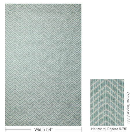 Brunschwig & Fils CHAUSEY WOVEN AQUA Upholstery Fabric