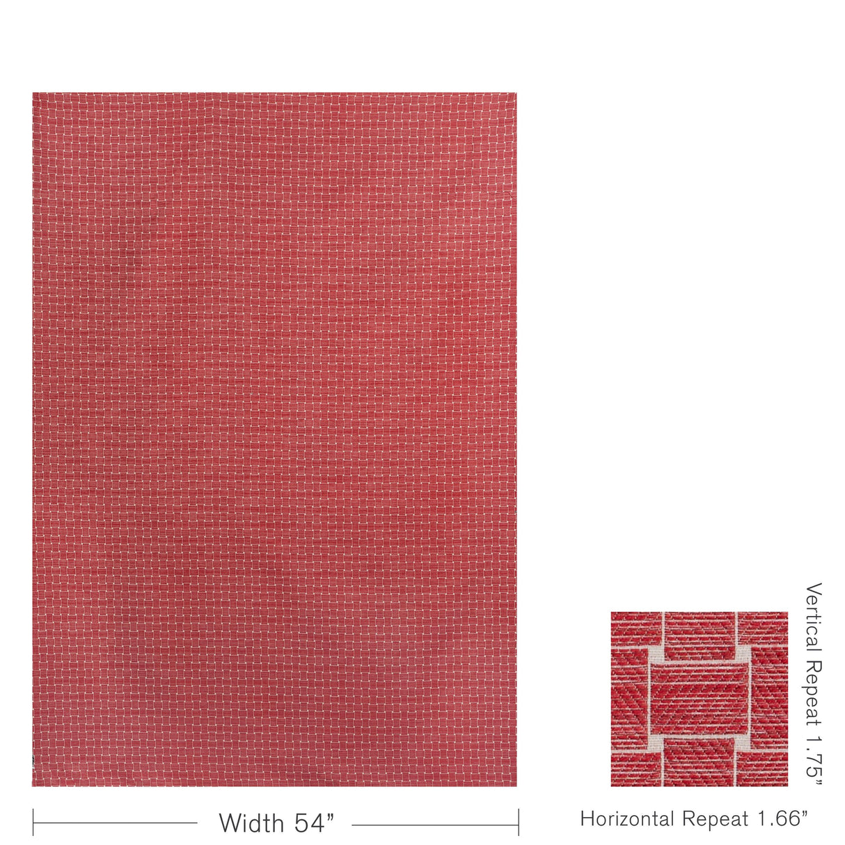 Brunschwig & Fils BEAUMOIS WOVEN RED Upholstery Fabric