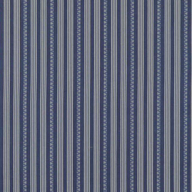 G P & J Baker KILIM STRIPE BLUE Fabric