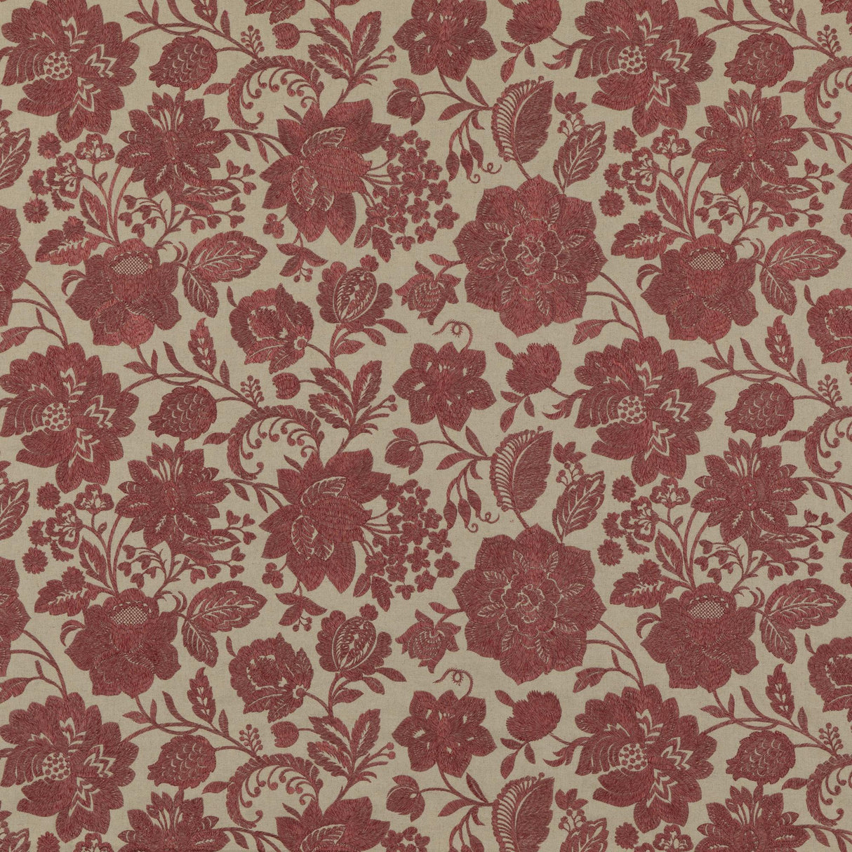 G P & J Baker BERWICK RED Fabric
