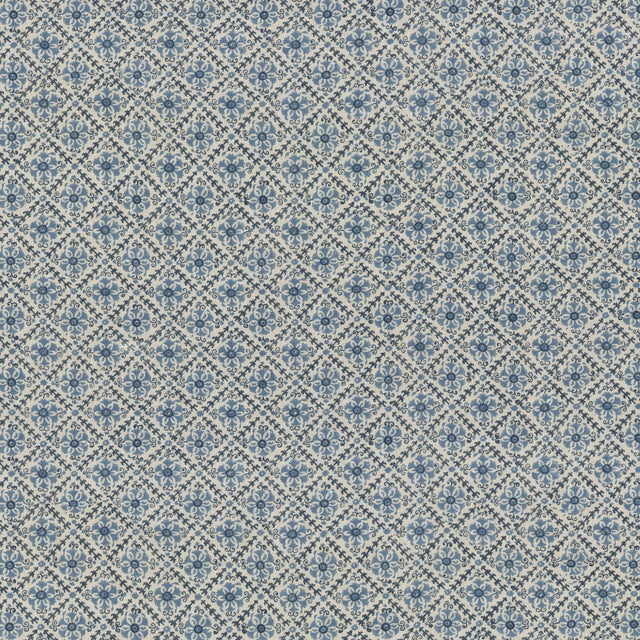 G P & J Baker CAMDEN TRELLIS BLUE Fabric