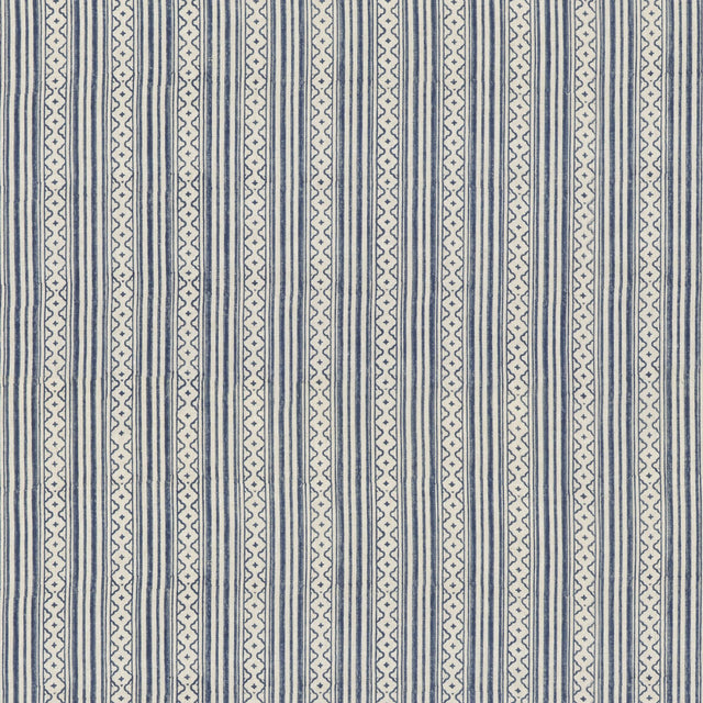 G P & J Baker EBURY STRIPE BLUE Fabric