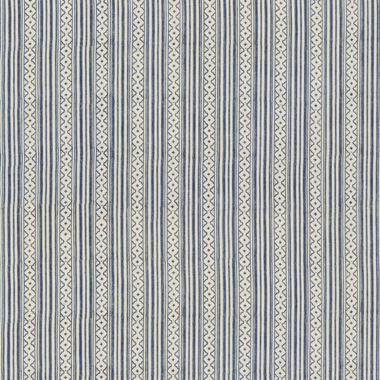 G P & J Baker EBURY STRIPE BLUE Fabric
