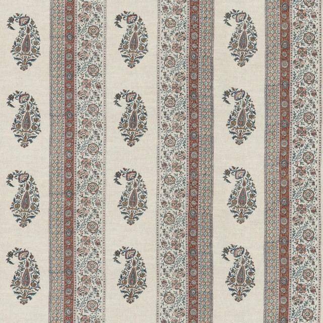 G P & J Baker PORTOBELLO RED/BLUE Fabric