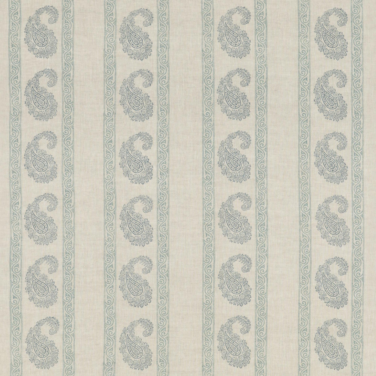 G P & J Baker VINTAGE PAISLEY BLUE Fabric