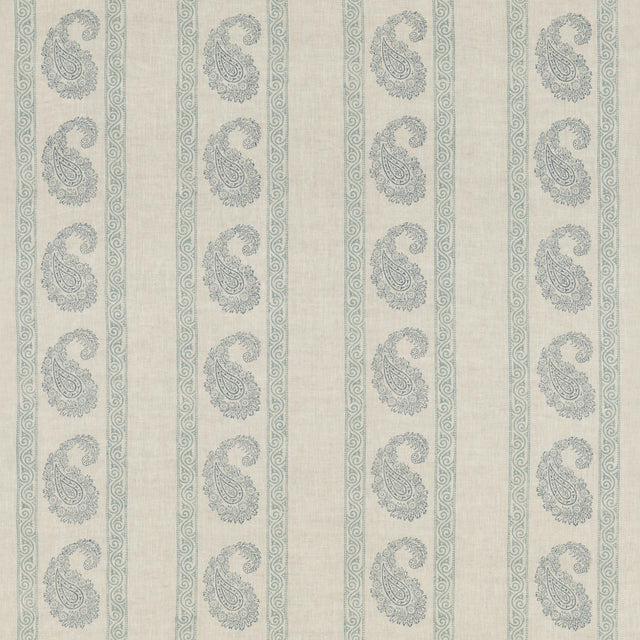 G P & J Baker VINTAGE PAISLEY BLUE Fabric