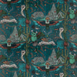 Clarke & Clarke FRONTIER VELVET TEAL Fabric